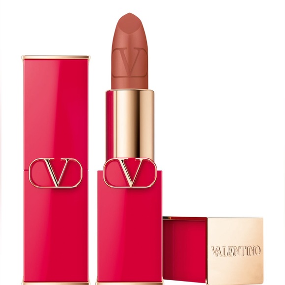 Valentino Rosso Matte Striking Pigment Refillable Lipstick 107A Ode to Natural - Picture 3 of 4
